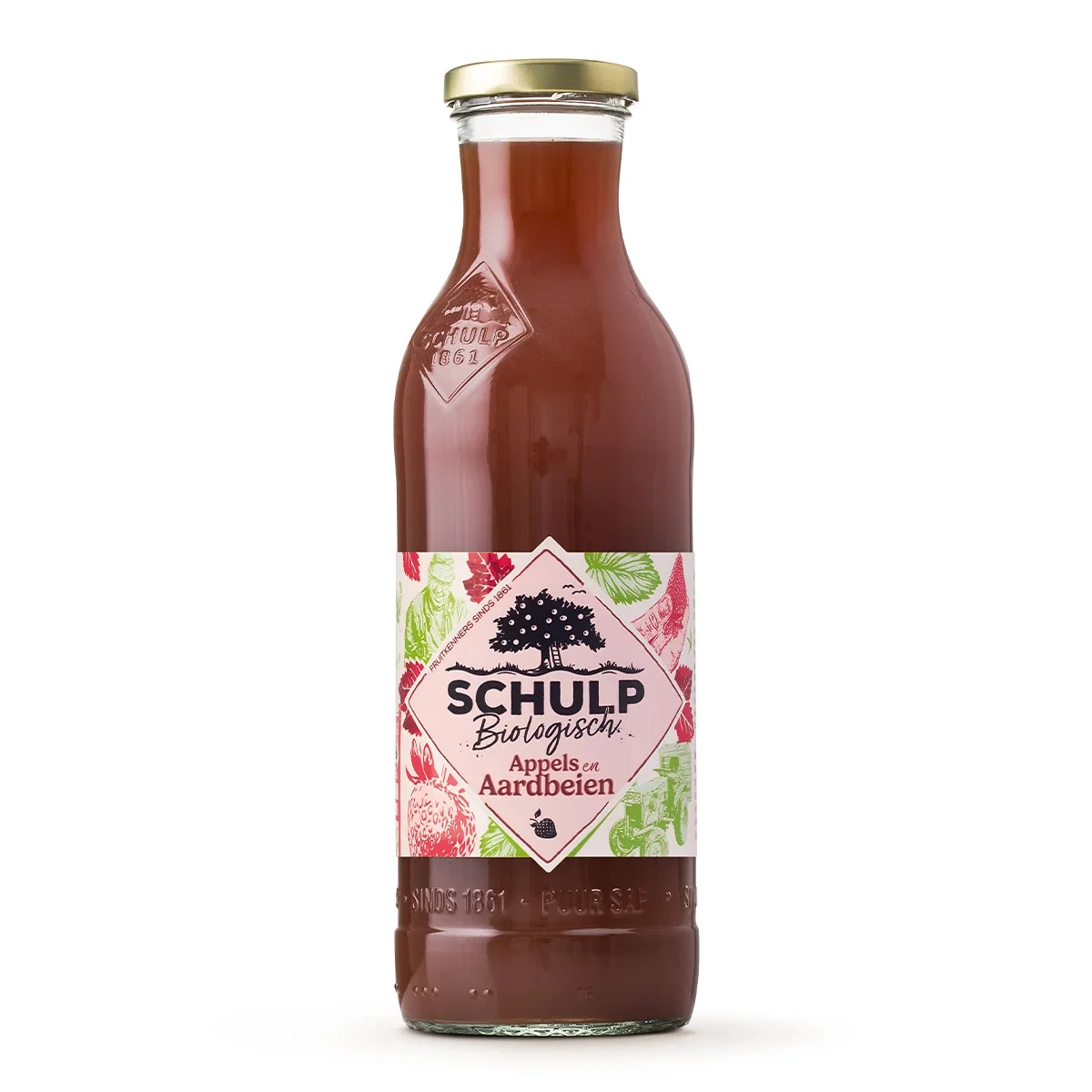 Appel aardbeiensap