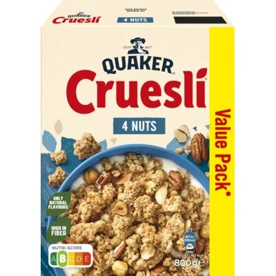 Quaker Cruesli 4 nuts value pack