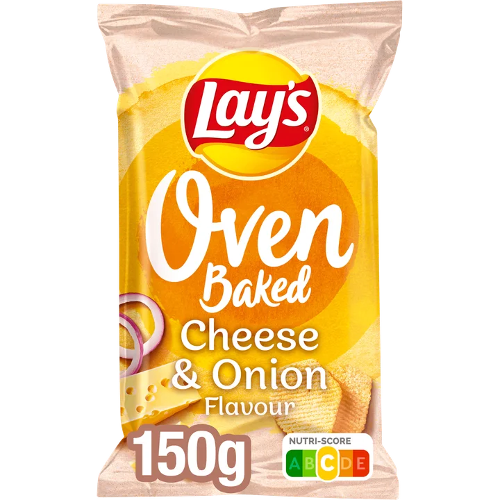 Lay's Oven Baked Cheese Onion Chips 150 gr