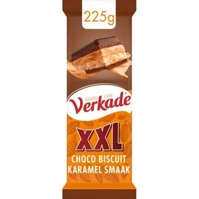 Verkade XXL choco biscuit karamelsmaakvulling