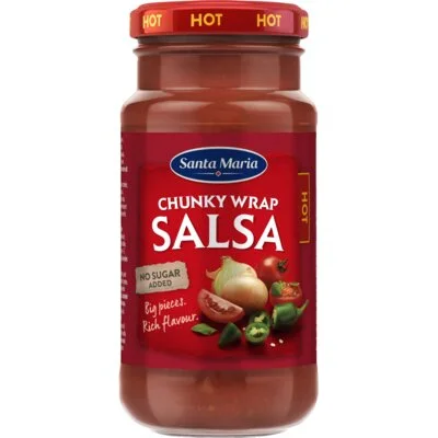Santa Maria Chunky Wrap Salsa Hot 230 g
