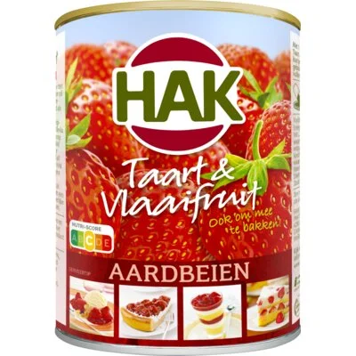 Hak Taart & Vlaaifruit Aardbeien 430 g