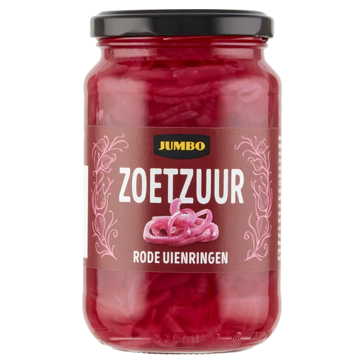 Jumbo Zoetzuur Rode Uienringen 340 g