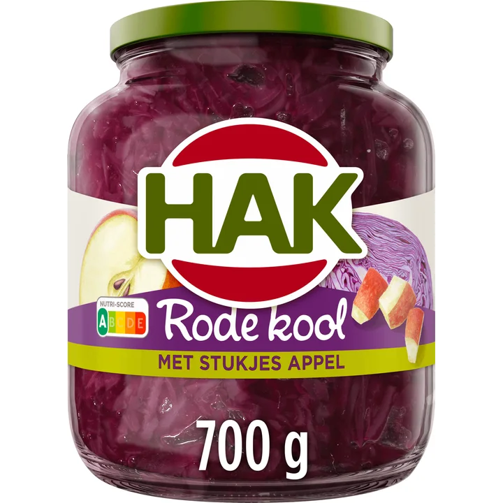 Hak Rode Kool met Stukjes Appel 700 g