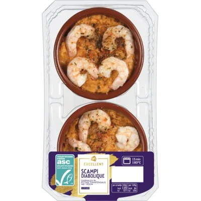 AH Excellent Scampi diabolique bel