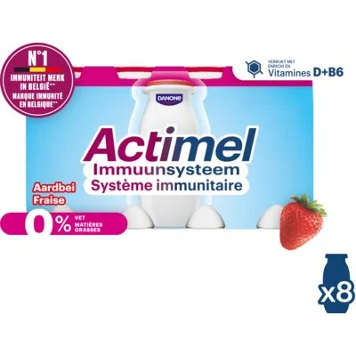 Danone Actimel Aardbei 0% bel
