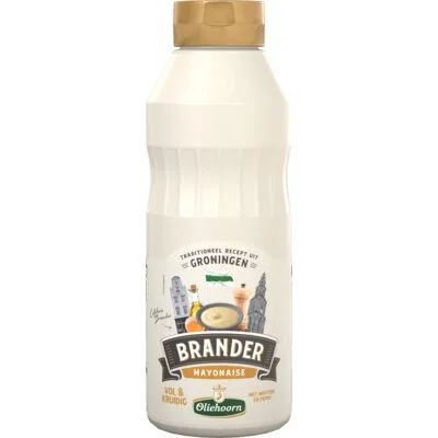 Oliehoorn Brander Mayonaise met Mosterd en Peper 465 ml