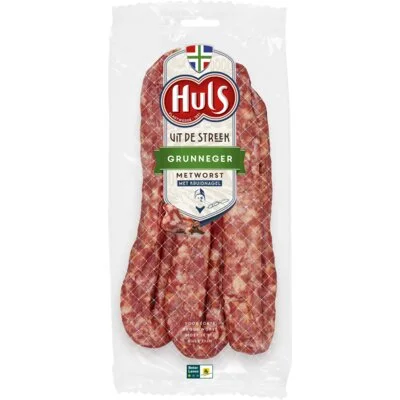 Huls Grunneger Metworst met Kruidnagel 3 x 150 g
