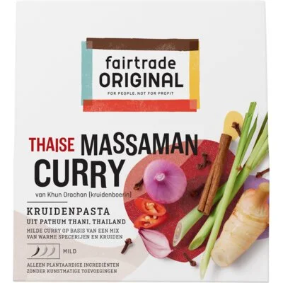 Fairtrade Original Kruidenpasta Thaise massaman curry