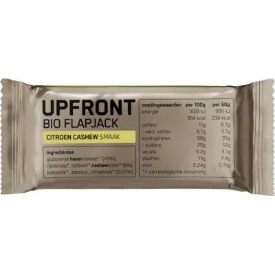 Upfront Bio flapjack citroen cashew