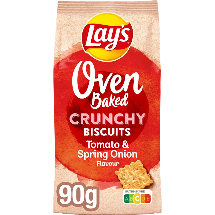 Lay's Oven Baked Biscuits Tomaat & Onion 90 gr