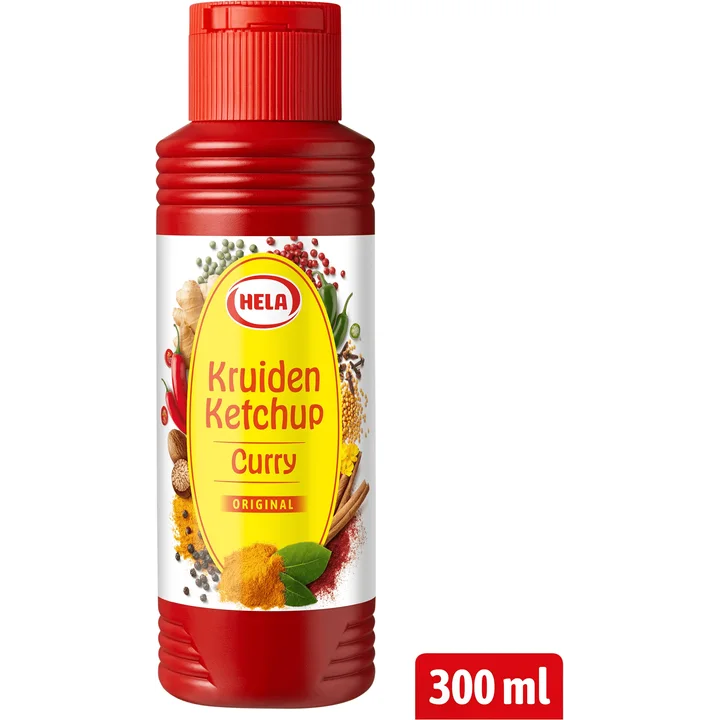 Hela Kruiden Ketchup Curry Original 300 ml