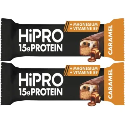 HiPRO Protein bar caramel 2-pack