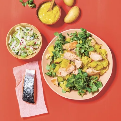 Aardappelsalade met zalm