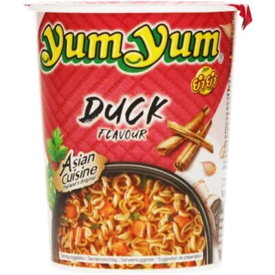 Yum Yum Duck flavour instant noodles