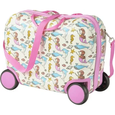 Princess traveller Kids ride on trolley roze