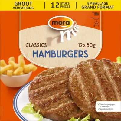 Mora Classics Hamburgers 12 x 80 g
