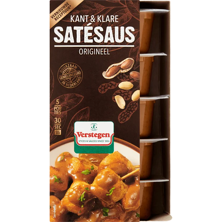Kant & Klare Satésaus Origineel 5 x 80 ml
