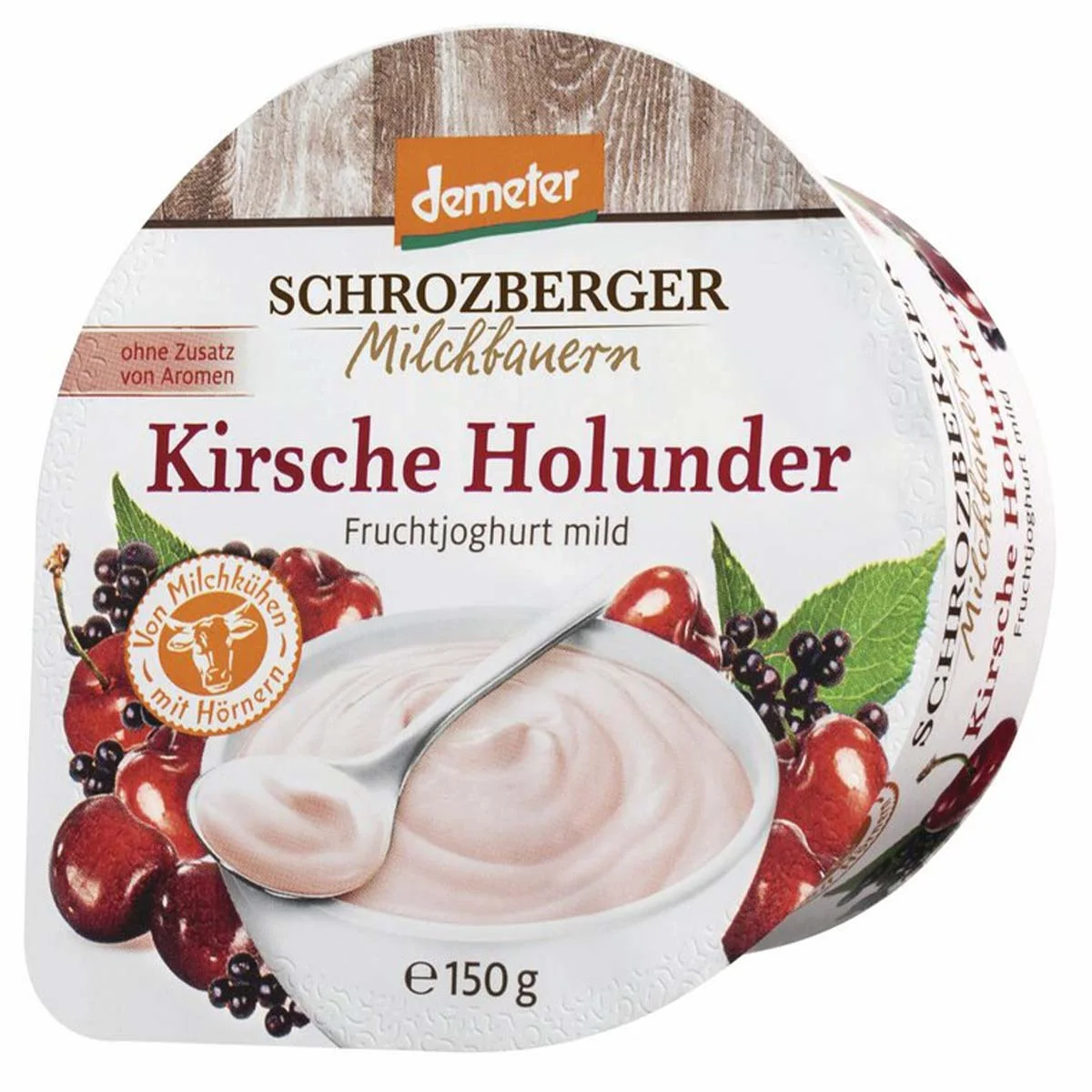 Yoghurt kers vlierbessen