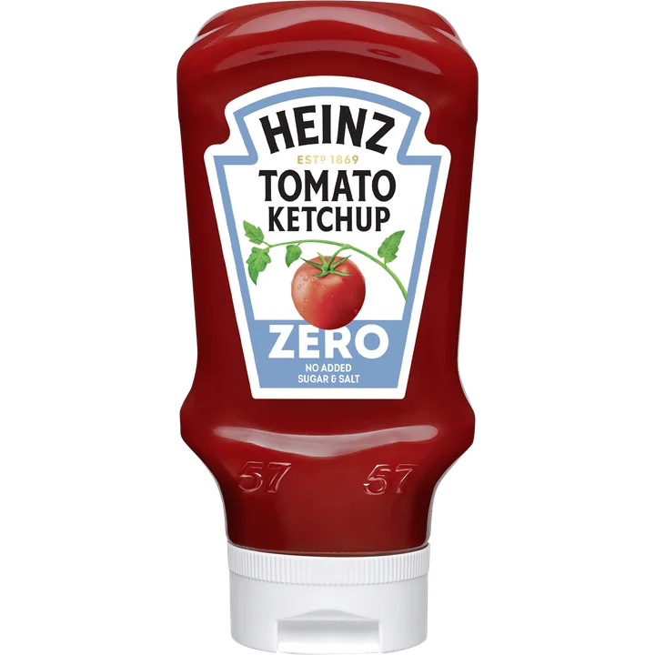 Heinz Tomaten Ketchup Zero (zonder toegevoegde suikers & zout) 570 ml