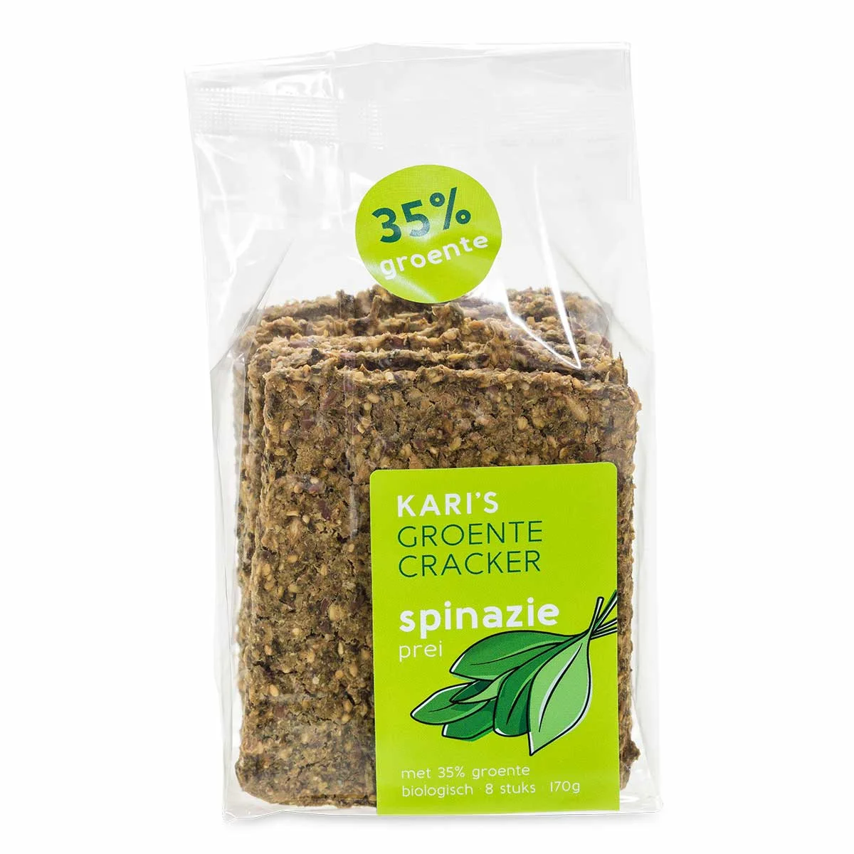 Groentecracker spinazie