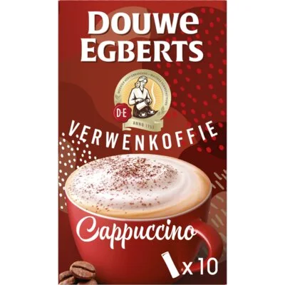 Douwe Egberts Verwenkoffie cappuccino oploskoffie