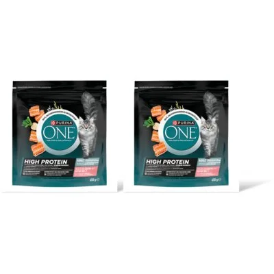 Purina ONE High protein zalm 2-pack