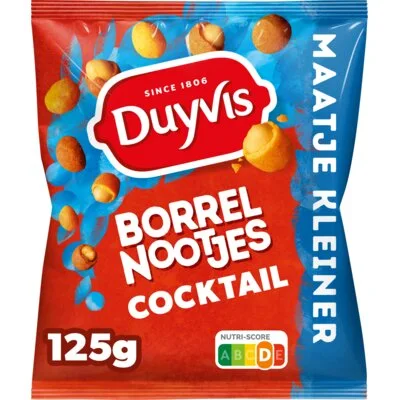 Duyvis Borrelnootjes Cocktail Pinda Noten 125 gr