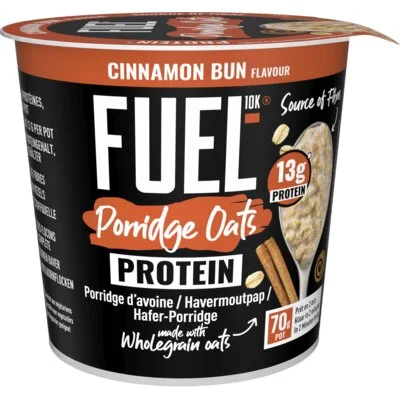 Fuel10K Porridge oats cinnamon bun