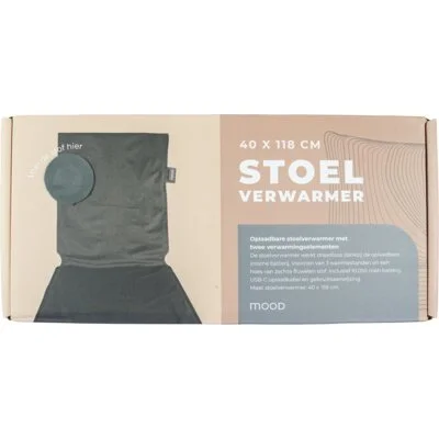 Mood by Dresz Stoelverwarmer velvet antraciet