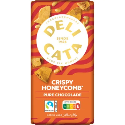 Delicata Reep honey comb pure chocolade