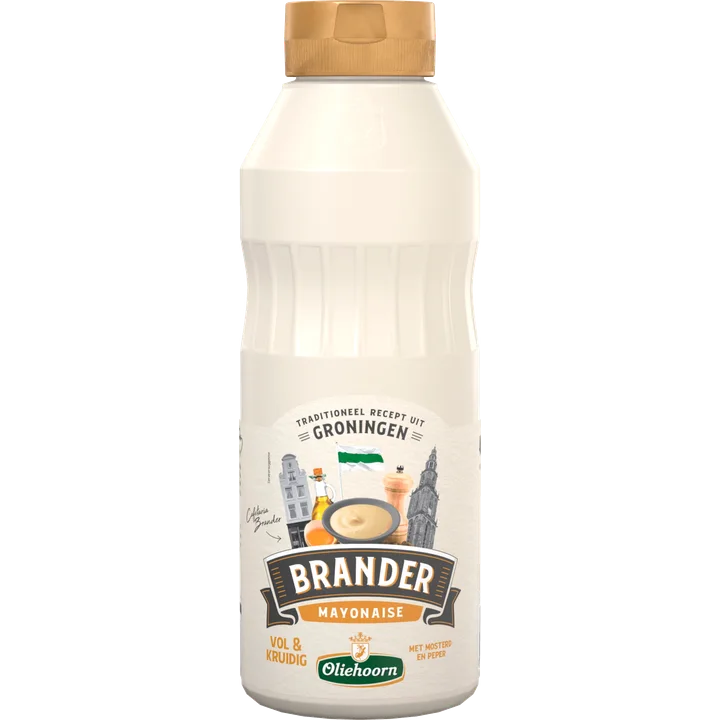 Oliehoorn Brander Mayonaise met Mosterd en Peper 465 ml