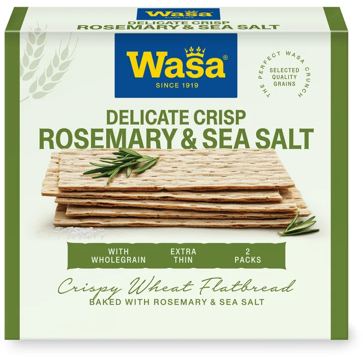 Wasa Delicate Crisp Rosemary & Sea Salt 190 g