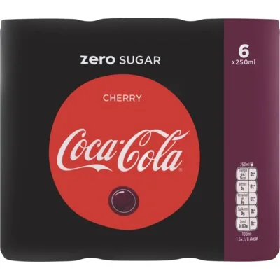 Coca-Cola Coca Cola Zero Cherry 6pack BEL