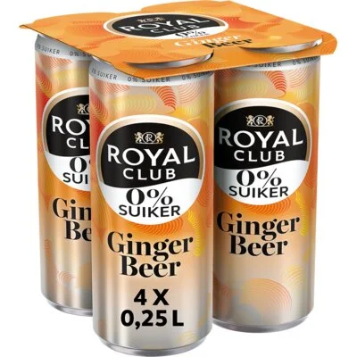 Royal Club Ginger beer 0% suiker 4-pack