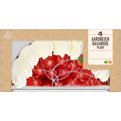 AH Aardbeien bavaroise vlaai half