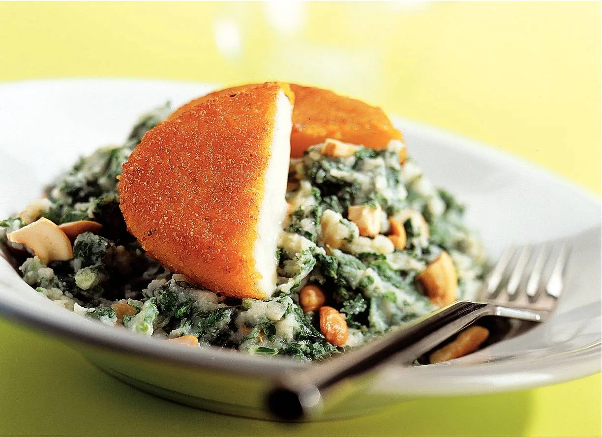 Boerenkool met kaasschnitzel