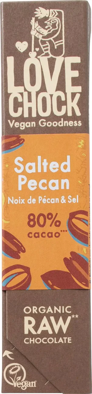 Raw chocolade 80% Salted Pecan
