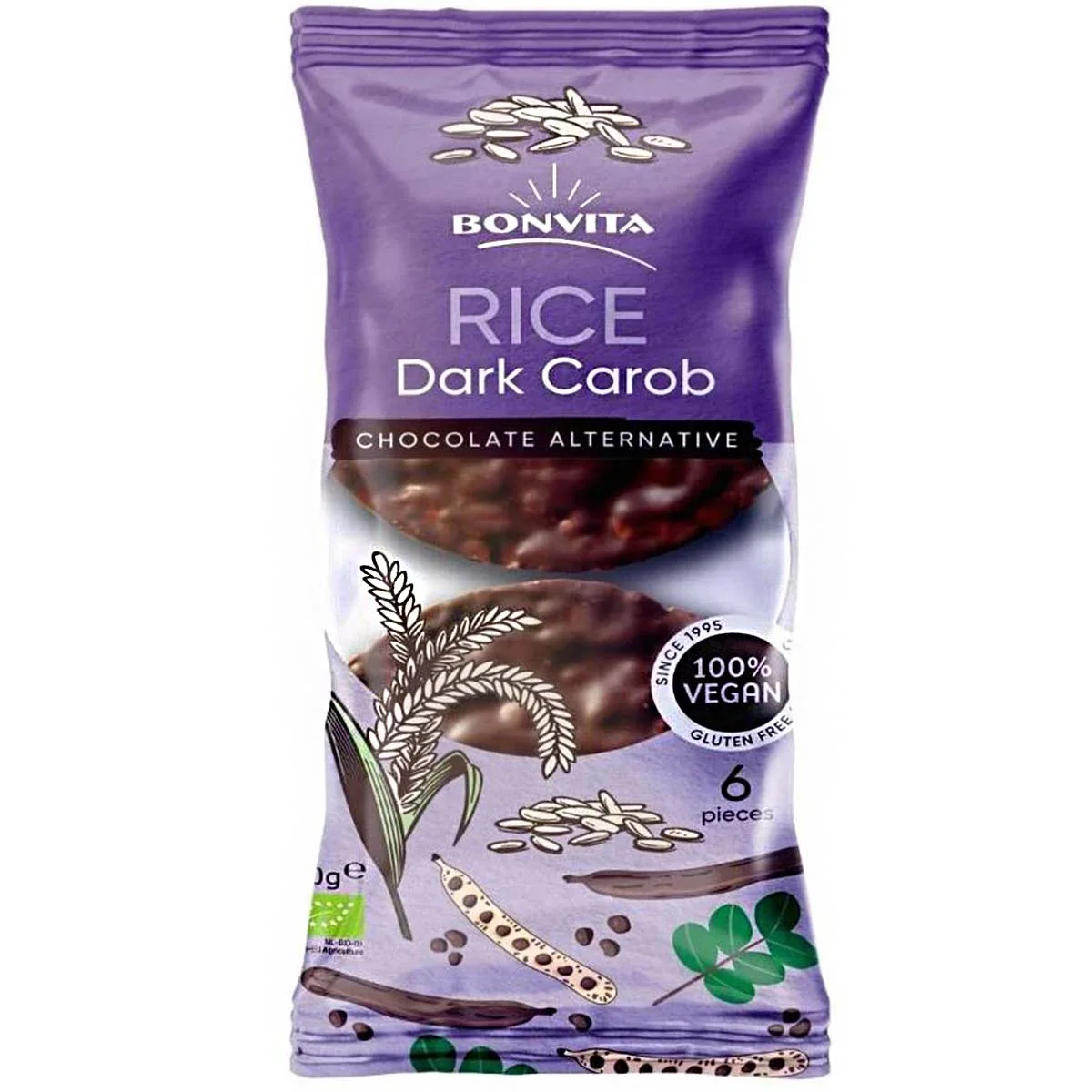 Rijstwafels carobe z.z.