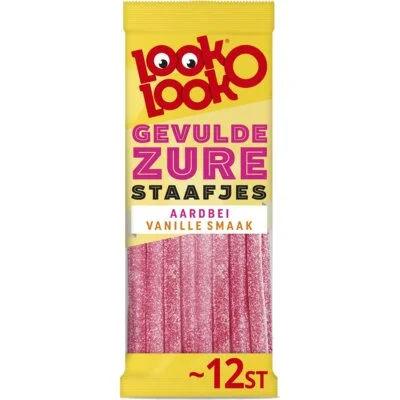 Look-O-Look Gevulde Zure Staafjes 12 stuks