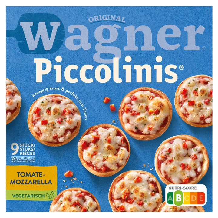 Original Wagner Piccolinis Pizza Tomate-Mozzarella 9 Stuks 270 g