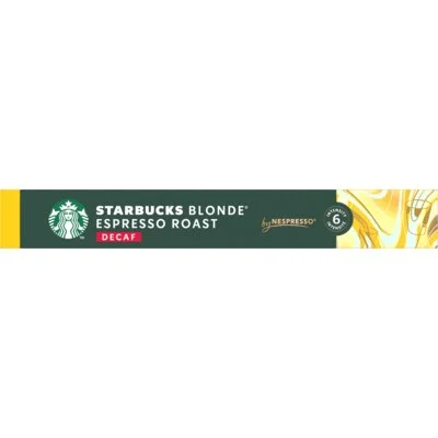 Starbucks Blonde espresso roast decaf capsules