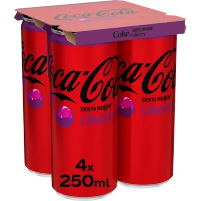 Coca-Cola Zero sugar cherry 4-pack