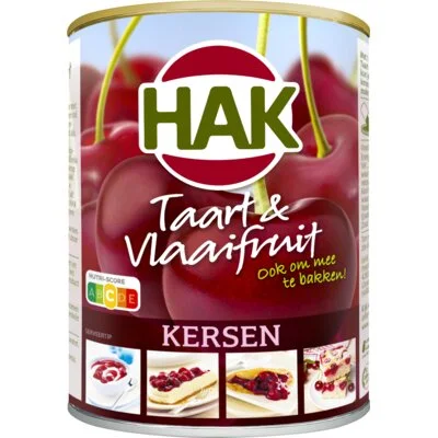 Hak Taart & Vlaaifruit Kersen 430 g