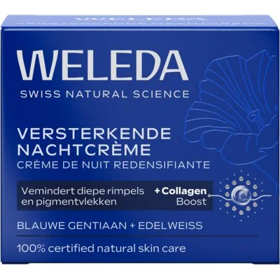 Versterkende nachtcrème blauwe gentiaan en edelweiss - 50+ huid