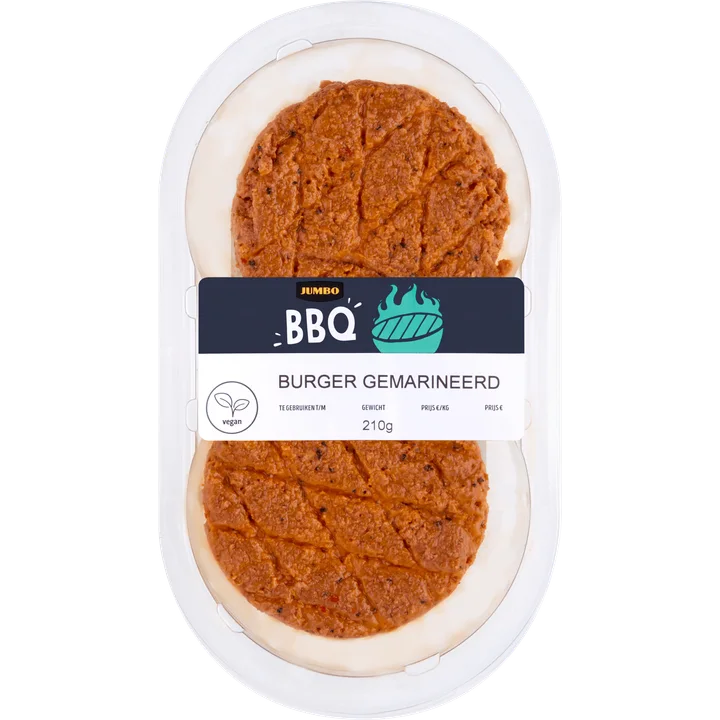 Jumbo BBQ Vegan Burger Gemarineerd 210 g