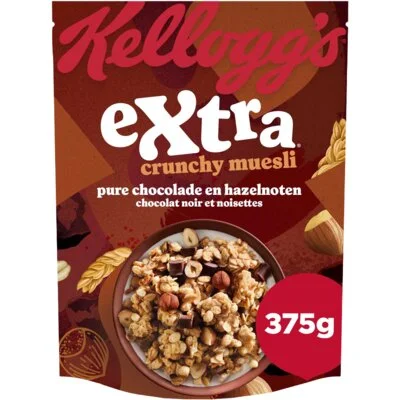 Kellogg's Extra pure chocolade en hazelnoten bel