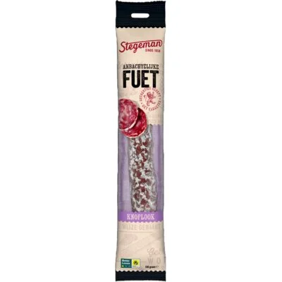 Stegeman Fuet Knoflook Basilicum 130 g