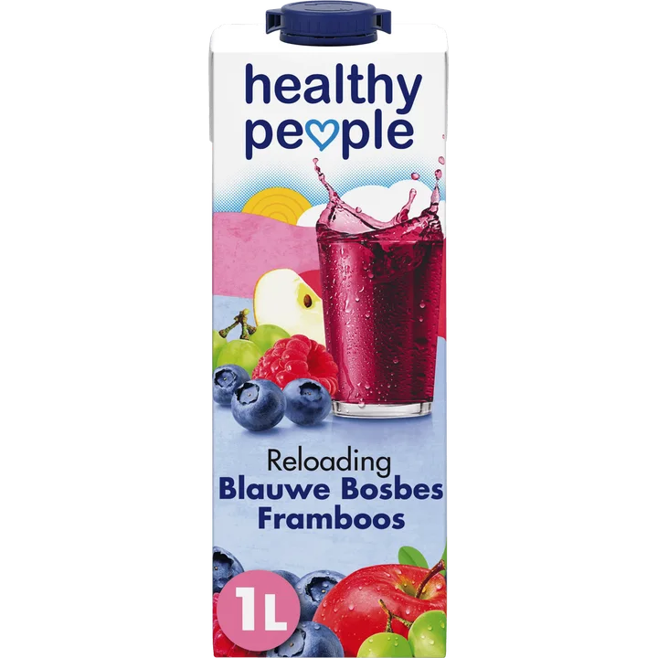 Healthy People Blauwe Bosbes en Framboos 1L