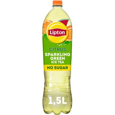 Lipton Ice Tea Sparkling Green Citrus No Sugar 1,5 L